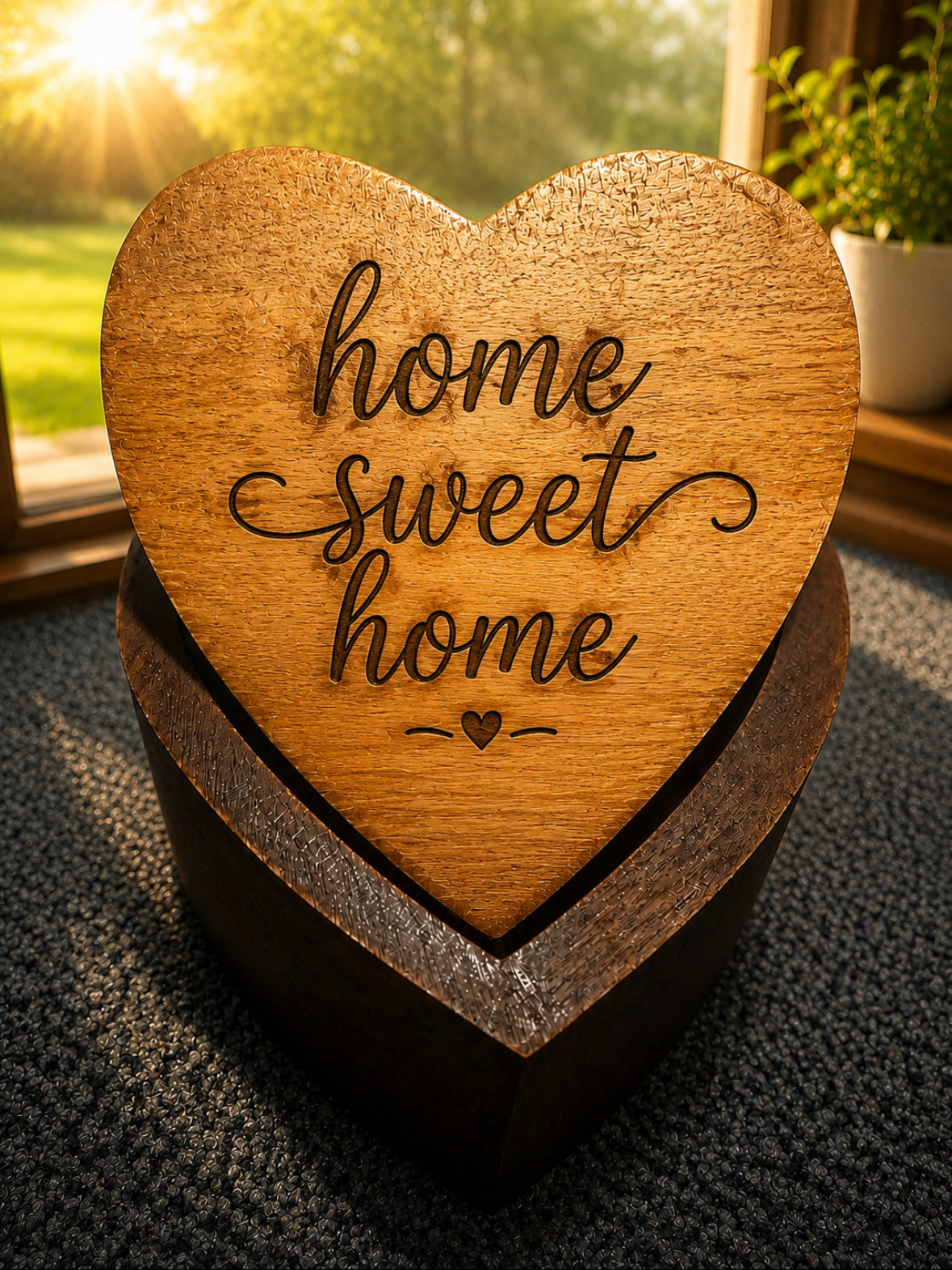 Home Sweet Home Heart Keepsake Box