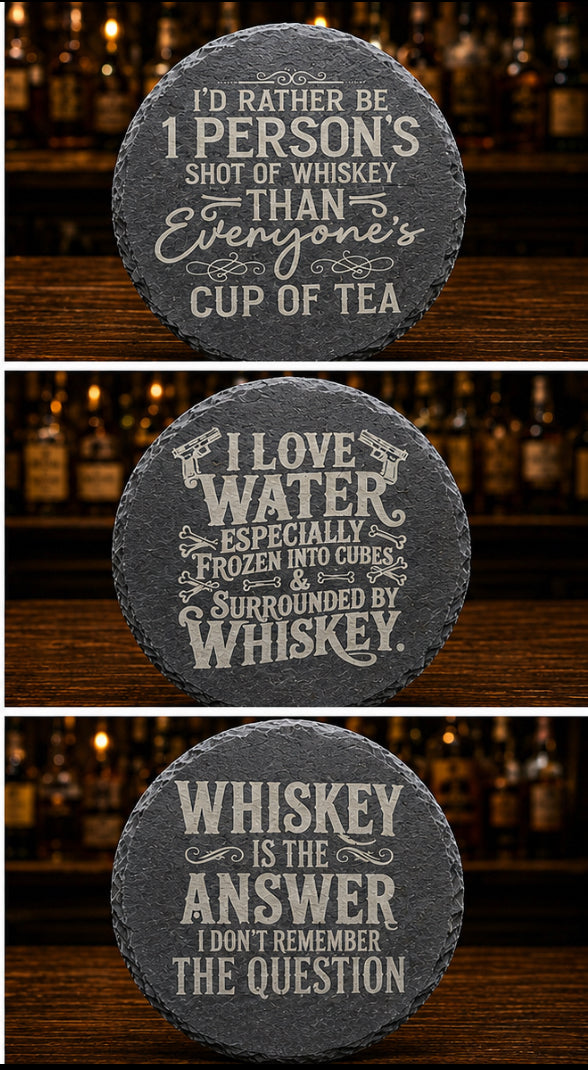 Bar Series Slate Coasters