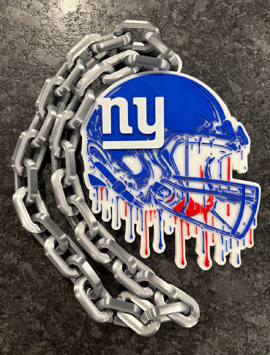 New York Giants Helmet & Chain